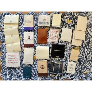 Lot of 20+ Vintage Hotel Sewing Kits Advertising Worldwide United States Hilton